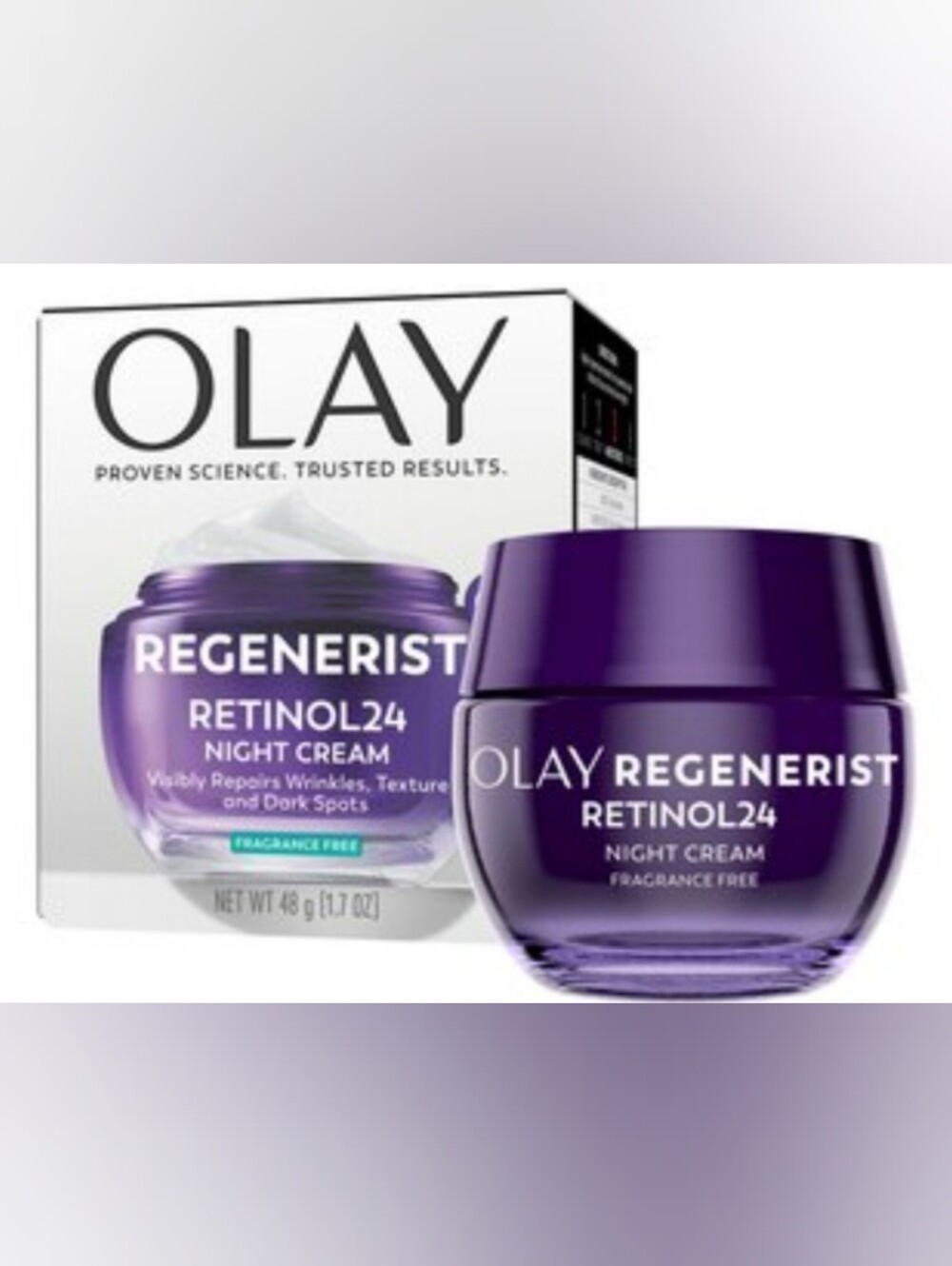 NWT Olay Regenerist Retinol 24 Night Facial Moisturizer, 1.7 OZ 48g